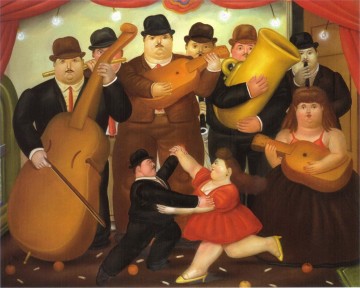 Fernando Botero Painting - Danza en Colombia Fernando Botero